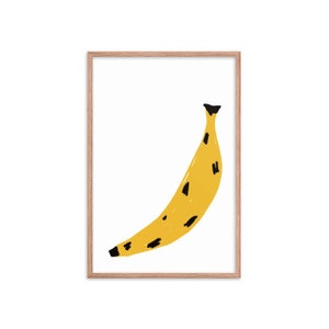 Banana Bliss - Large Framed Art Print (Multiple Frame Color Options)