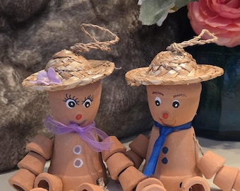 Pot Man & Lady Couple (Smaller Size)