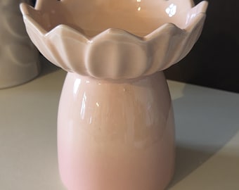 Quemador de aceite y cera de nenúfar rosa