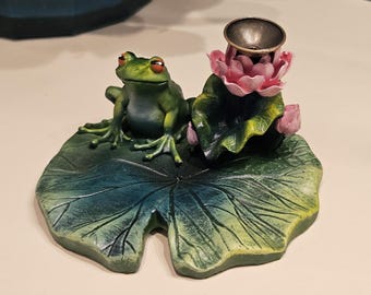 Quemador de incienso con reflujo de nenúfar