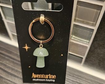 Llavero de hongo aventurina