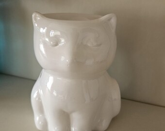 Quemador de gato blanco