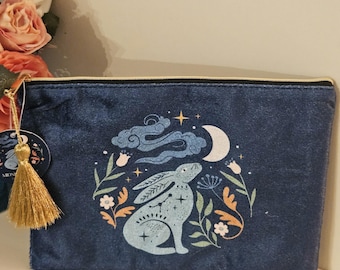 Neceser de terciopelo Midnight Hare