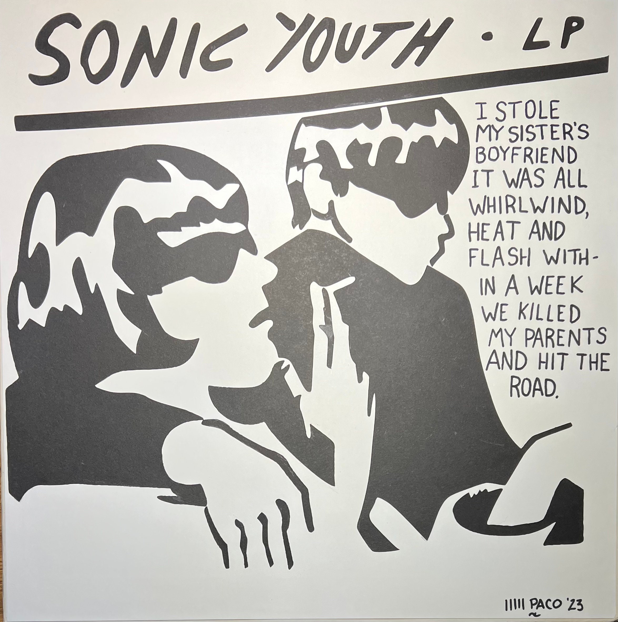 Sonic Youth - Goo Minimalist Album Art - Etsy