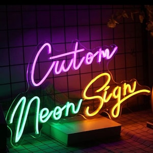 Custom Made Neon Signs Name Lights For Wall Custom Neon Lights Name Wa –  GiftLab