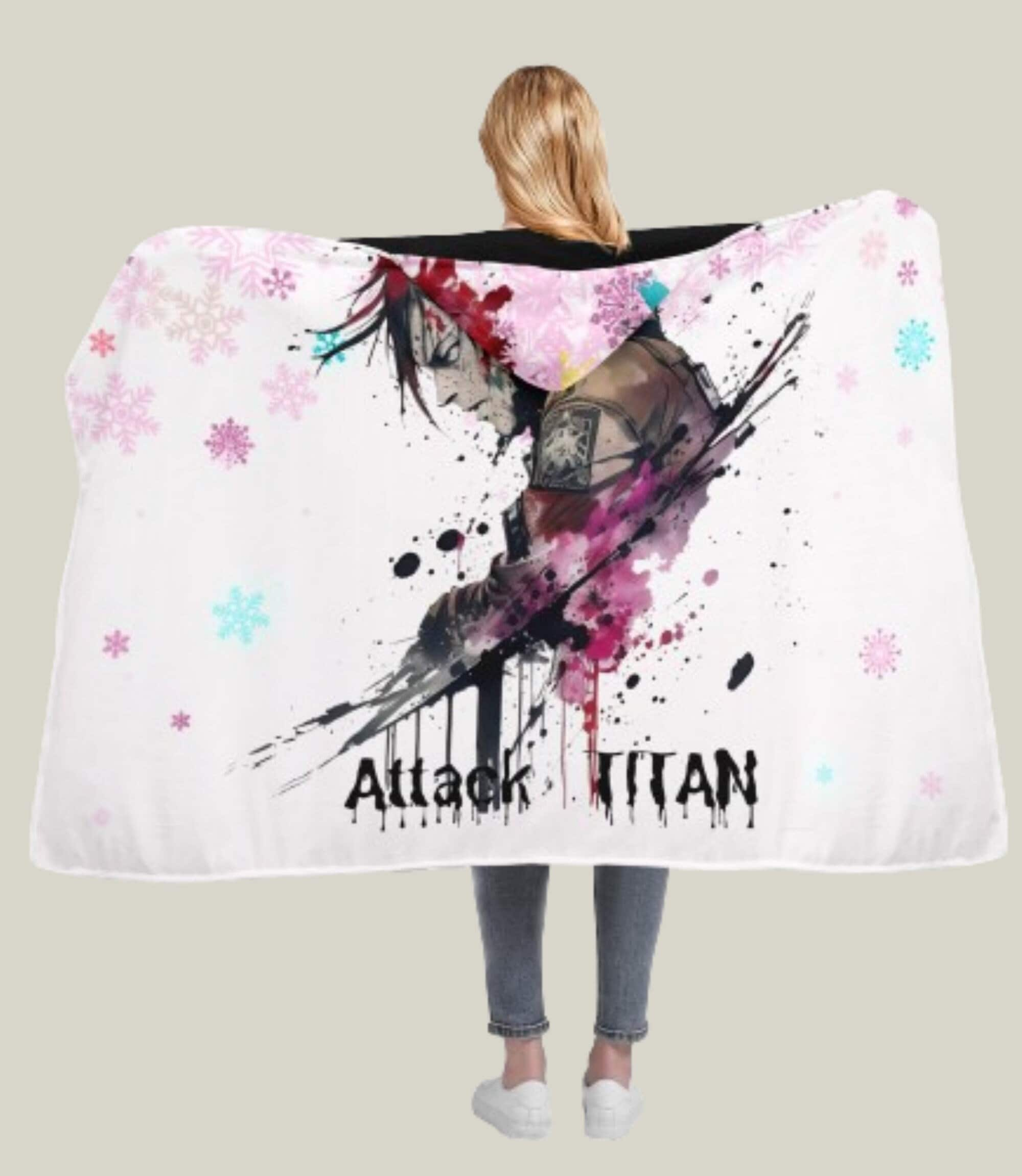 HOMADICT PLAID SHERPA 100X150 CM LIVAI ATTACK ON TITAN