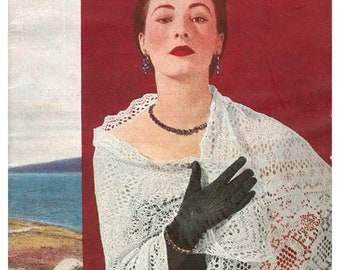 PDF Vintage, Shetland magazine in PDF format. Knitting shawl patterns PDF format Patterns with tutorials in English PDF format