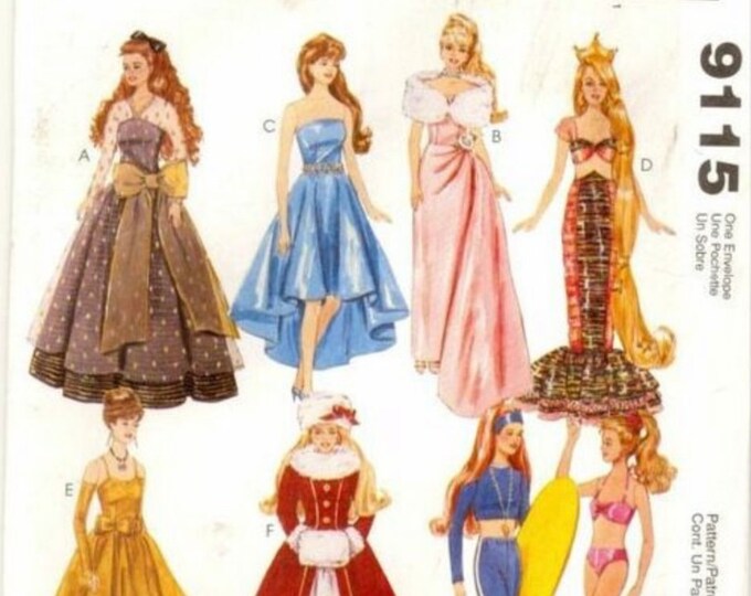 PDF Vintage. Magazine for sewing chic clothes for Barbie doll. Patterns with French tutorials, PDF format