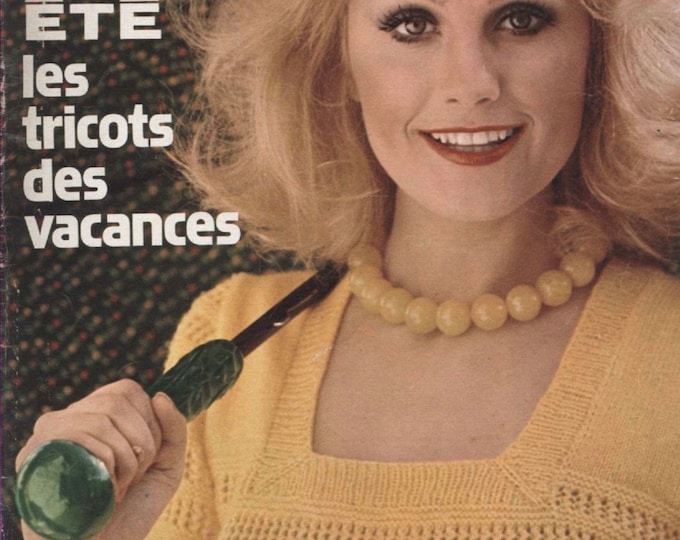 PDF Vintage years 70. Large magazine Your knitting in Pdf format.Crochet clothing models, knitting.French tutorials Pdf format Copy