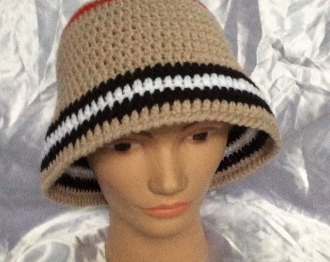 Chic hat - handmade crochet bob, soft acrylic yarn, for women, men One size