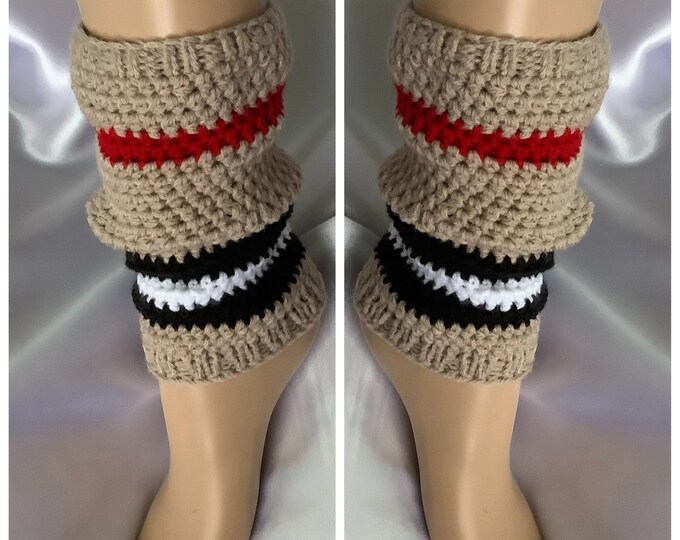 Chic getres - fancy socks, handmade crochet/knitting, for women, one size (35-38
