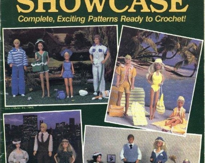 PDF Vintage magazine PDF format. Crochet clothing and accessories models for Barbie, patterns with English tutorials