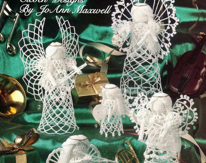 PDF Vintage magazine PDF format.Amigurumis, white cotton angel crochet patterns with English tutorials
