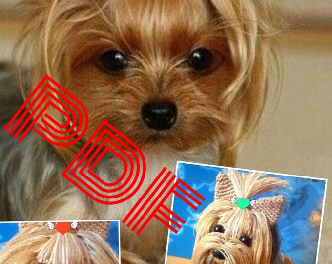 Modèle peluche Yorkshire Terrier  au crochet.Pattern,patron  avec tutoriels français,anglais ,master classe en photos en format PDF