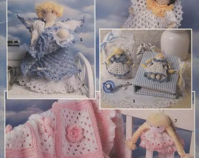 PDF Vintage magazine Guardian Angel baby PDF format.Amigurumis, blankets, accessories, baby crochet, patterns with English tutorials
