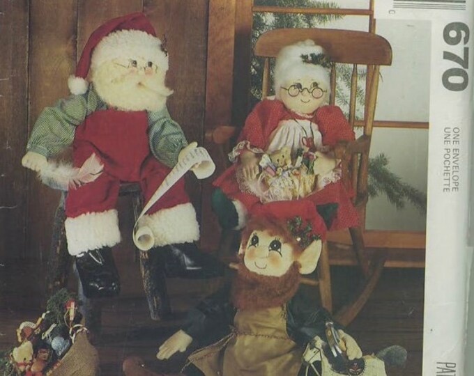 Vintage PDF.MCCalls Craft Magazine PDF format.Doll sewing patterns and clothes for Christmas,sewing for large rag dolls