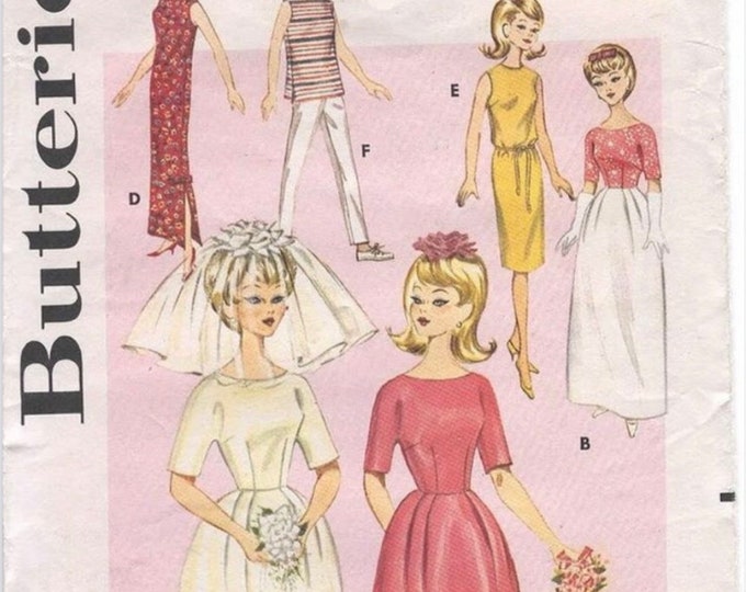 PDF Vintage.Magazine for chic sewing clothes for Barbie doll.Patterns with French and English tutorials PDF format