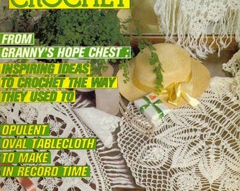 PDF Vintage, magazine Magic crochet ,format PDF.Modèles au crochet ,patterns avec  tutoriels anglais