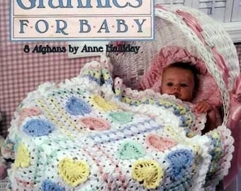 PDF Revista vintage formato PDF Patrones de mantas para bebés, crochet, patrones con tutoriales en PDF en inglés.