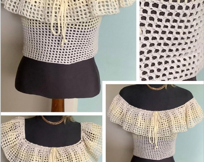 Top model - crochet lace bustier. Schemas, international diagrams in PDF format
