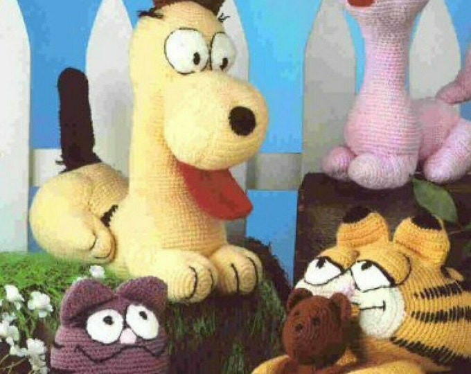 PDF Vintage magazine format PDF.Amigurumis,personnages Disney au crochet ,patterns avec  tutoriels anglais