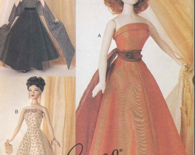 PDF Vintage Vogue magazine PDF format.Sewing dress patterns for Barbie doll.Pattern with tutorials in English