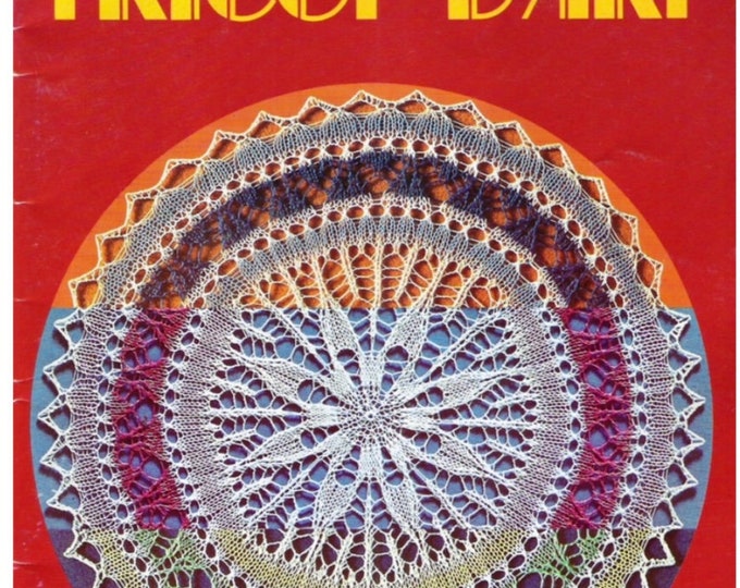 PDF Vintage. Magazine 1000 stitches in PDF format. Knitting doily models, lace. Patterns with French tutorials PDF format