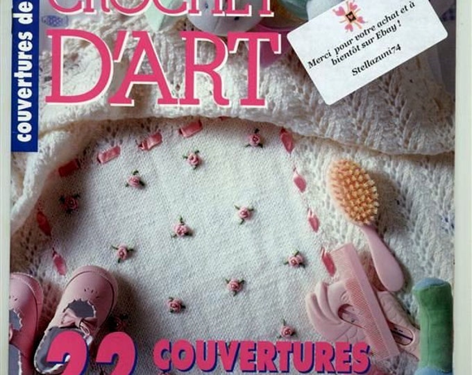 PDF VintageVintage.Magazine Crochet d’art en format PDF.22 Modèles couverture  tricot crochet.Patrons avec tutoriels français format PDF
