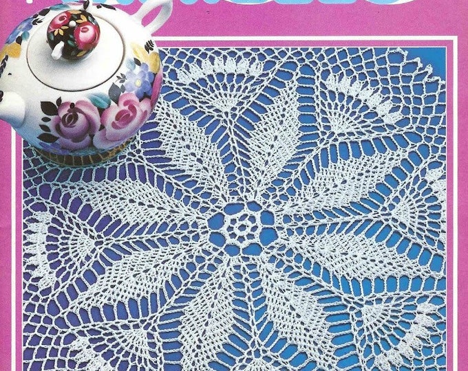 Vintage PDF in PDF format. 1000 stitch magazine. Cotton crochet doily patterns. Patterns with French tutorials in PDF format