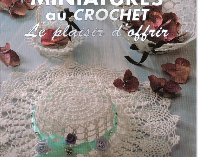 PDF Vintage.Magazine 1000 stitches in PDF format.Crochet patterns, cotton.Patterns with French tutorials in PDF format