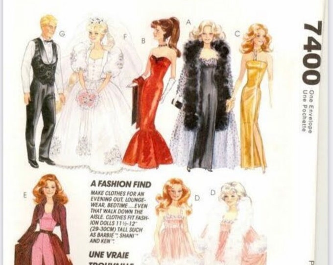 PDF Vintage.Magazine for chic sewing clothes for Barbie doll.Patterns with French and English tutorials PDF format