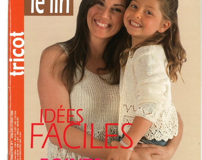 PDF VintageVintage.Magazine Tricoter en format PDF.Modèles vêtements tricot de lin.Patrons avec tutoriels français format PDF
