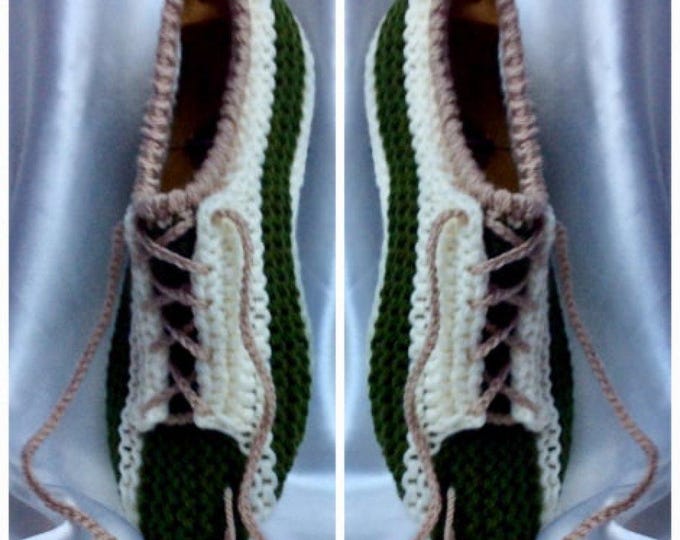 Chic sneakers, fancy moccasins, handmade knitted, for women, men Size 35-38
