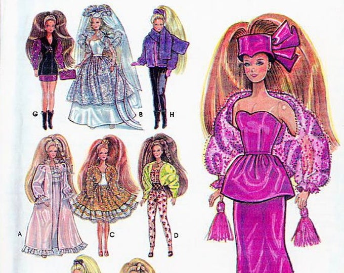Vintage PDF. Simplicity Magazine in PDF. Chic clothing sewing patterns for Barbie. Patterns with English and French tutorials in PDF format