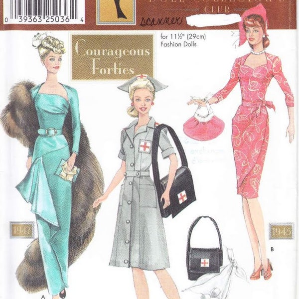 Vintage magazine Simplicity format PDF.Modèles vêtements  couture pour poupée Barbie .Pattern avec tutoriels en français,anglais