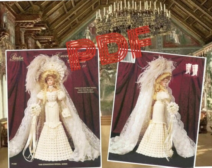 Vintage magazine format PDF.Modèles robe et accessoire pour Barbie au crochet ,patterns avec  tutoriels anglais