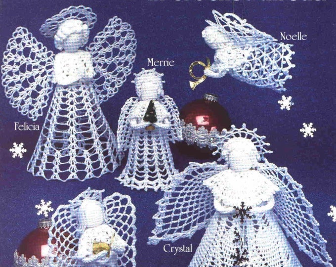 PDF Vintage magazine PDF format.Amigurumis, white cotton angel crochet patterns with English tutorials