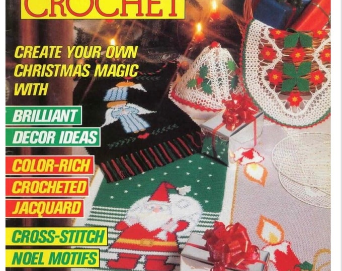 PDF Vintage magazine PDF format. Christmas crochet patterns, patterns with English tutorials