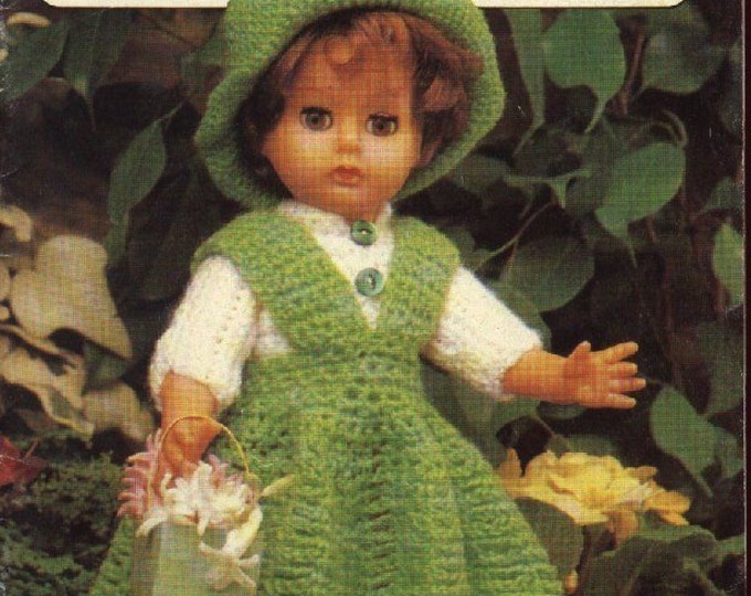 Vintage PDF.Doll fashion magazine PDF format.Crochet clothing patterns for dolls.Patterns with tutorials in French PDF format
