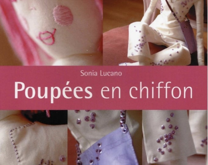 Vintage PDF. Rag doll magazine PDF format.Doll models with sewing clothes.Patterns with French tutorials PDF format
