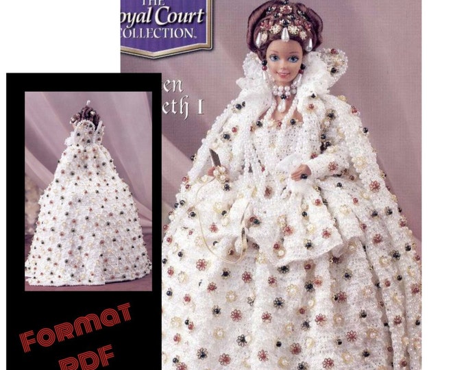 Vintage magazine format PDF.Modèles robe et accessoire pour Barbie au crochet ,patterns avec  tutoriels anglais