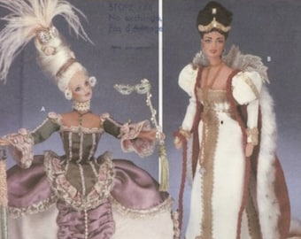 PDF Vintage magazine Simplicity PDF format. Chic sewing dress patterns for Barbie doll. Pattern with tutorials in French, English