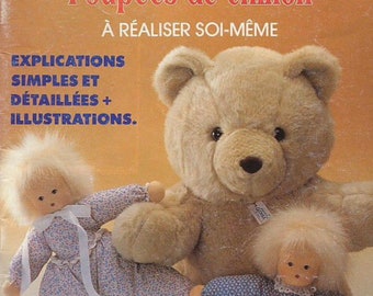 Vintage PDF in PDF format. Teddy Bear & Rag Dolls Magazine. Patterns with French tutorials, PDF format