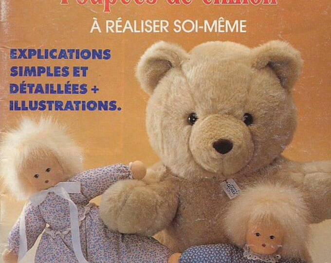 Vintage PDF in PDF format. Teddy Bear & Rag Dolls Magazine. Patterns with French tutorials, PDF format