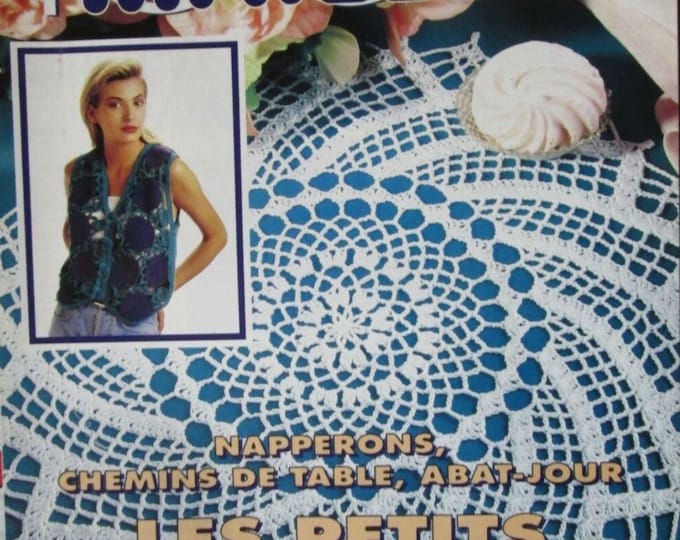 PDF Vintage.Magazine 1000 stitches in PDF format.Crochet patterns, cotton.Patterns with French tutorials in PDF format