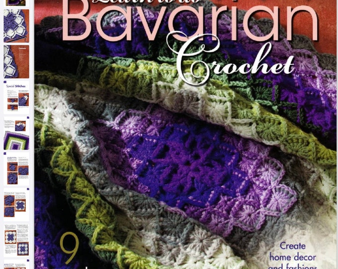 PDF Vintage Magazine in PDF.9 Crochet Patterns for Women,Homemade Pattern with English Tutorials PDF Format