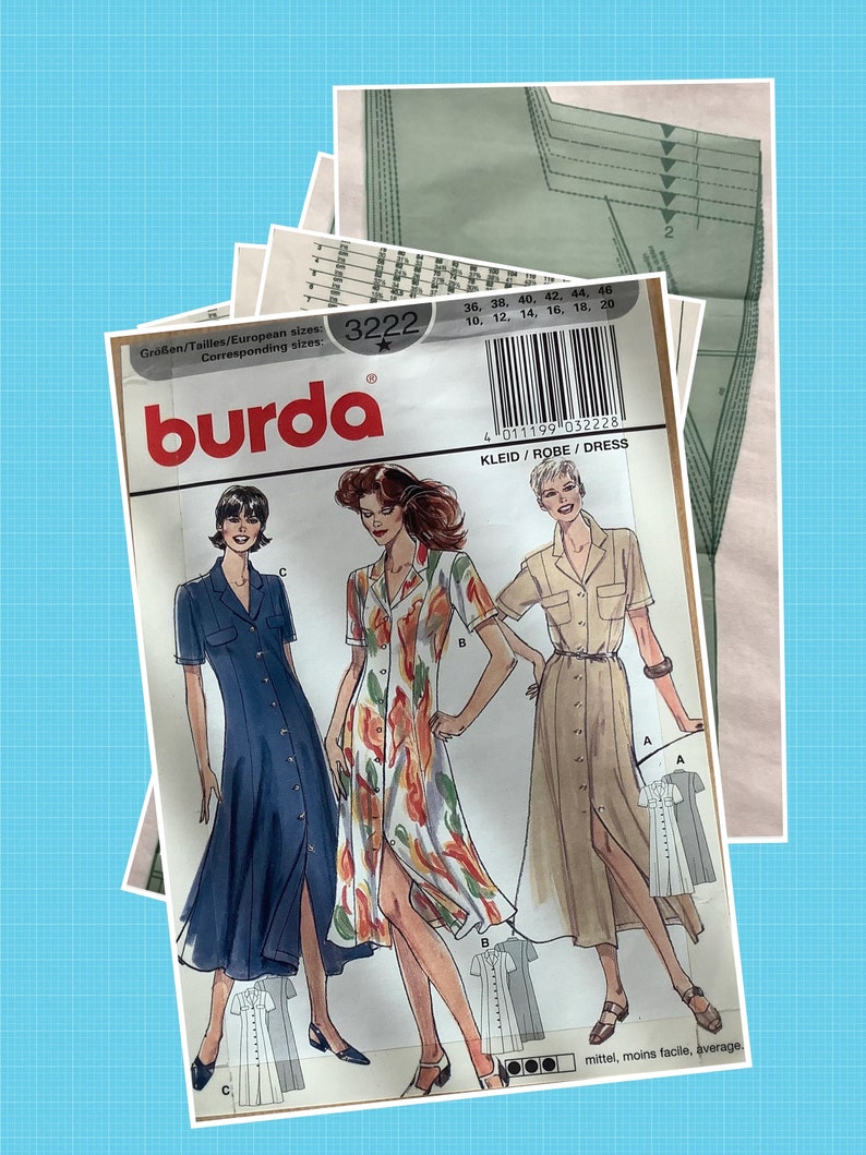 Vintage. Burda magazine in PDF format. Dress models, sewing for women Patterns, pattern with tutorials, English, French PDF format image 2