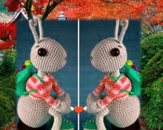 Modèle poupée fourmi au crochet ,format Pdf.Patrons avec tutoriels en français ,anglais format Pdf