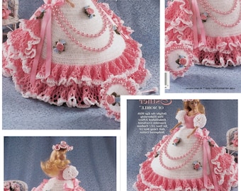 Vintage  format PDF.Modèles robe et accessoire pour Barbie au crochet ,patterns avec  tutoriels anglais
