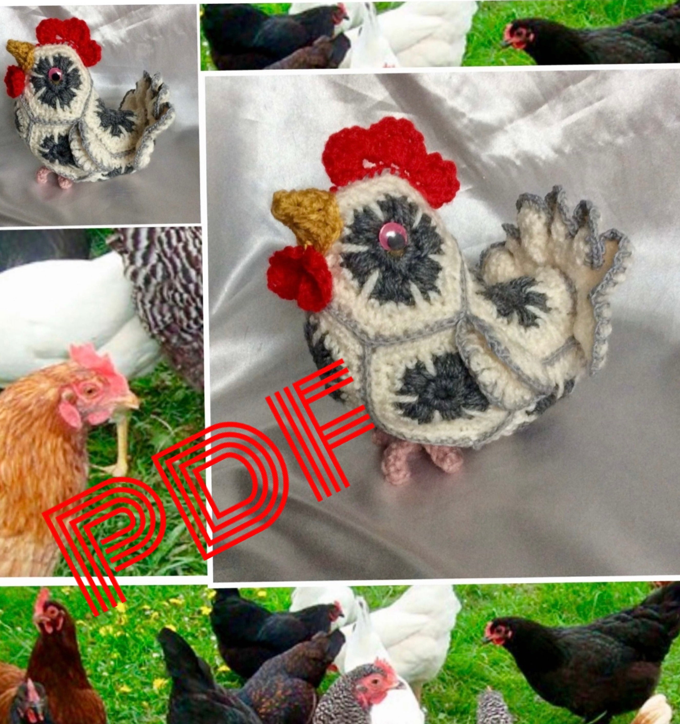 JAWSEU Peluche Poule avec Poussin en Peluche, 12 Pièces Animaux de Poulet  Peluche Cygne Poulet Farci en Peluche Coq en Peluche Oie Little Goose Jouet